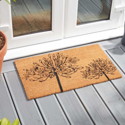 Lily of the Nile Coir Door Mat