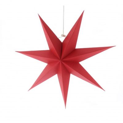 Red Paper Foldable Star-48cm
