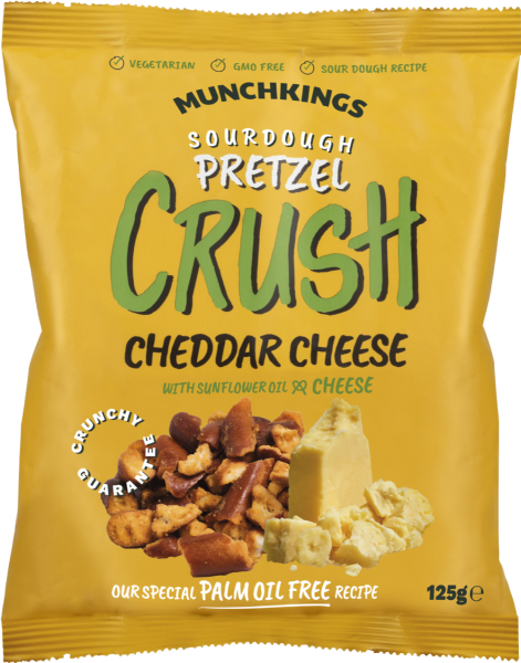 Munchkins Pretzels Crush - Cheddar Cheese - 125g