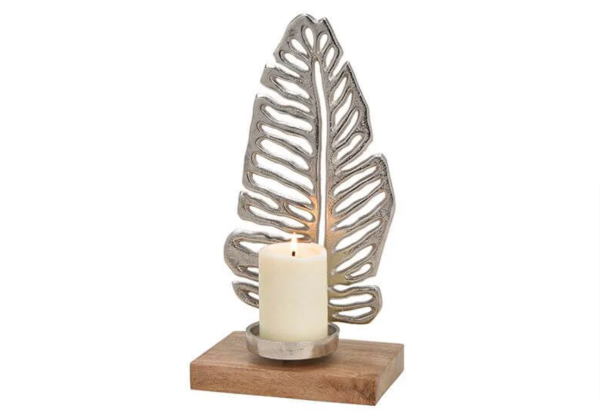 Tropical Leaf Candle Holder