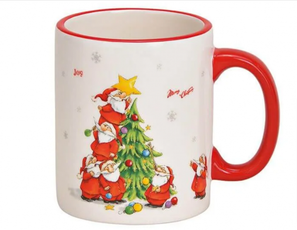 Mug with Christmas tree design