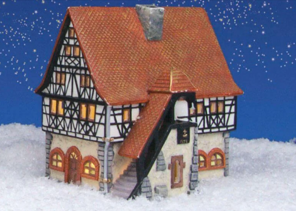 Christmas Village House - Porcelain - Lighthhouse