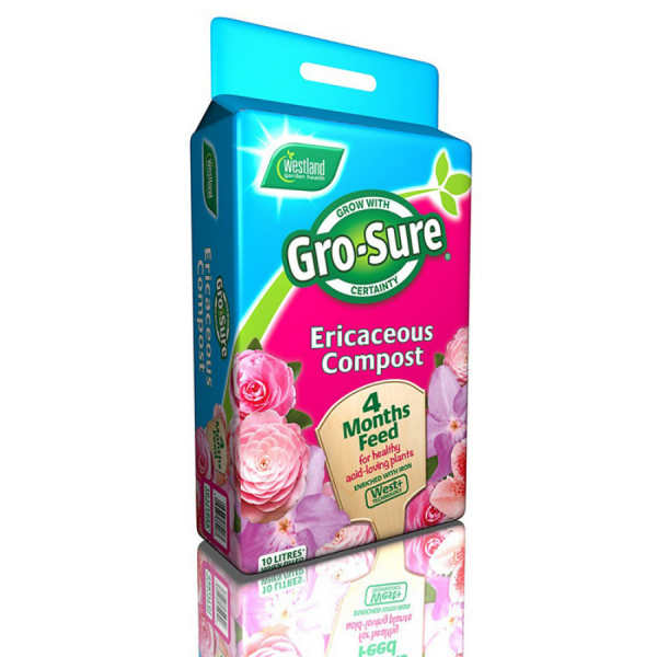 Gro Sure Ericaceous Compost & 4 Month Feed