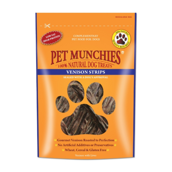 P/Munchies Venison Strips 75G