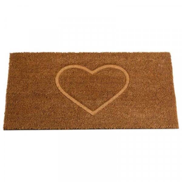 Heart-Felt Coir Door Mat