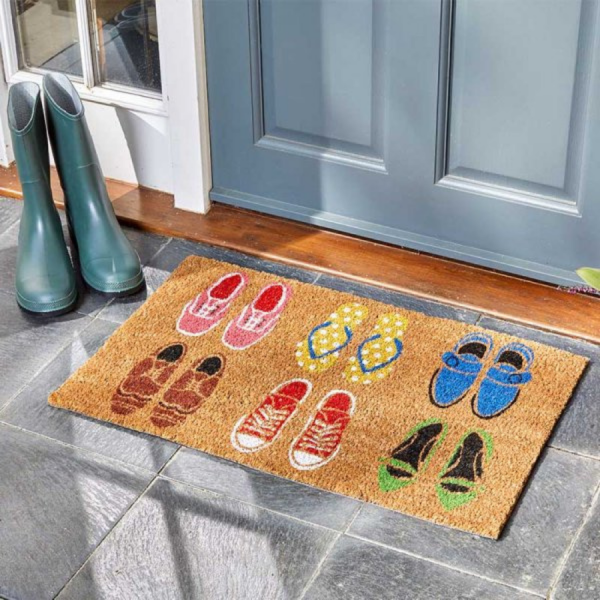 Shoe-aholic Coir Door Mat