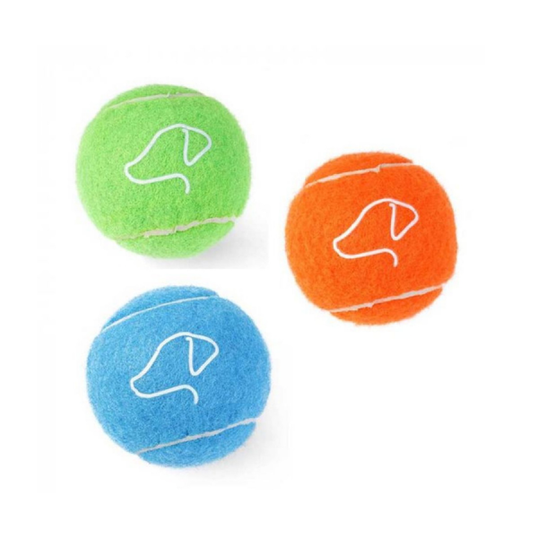 Squeaky Pooch Mini Tennis Balls 5cm