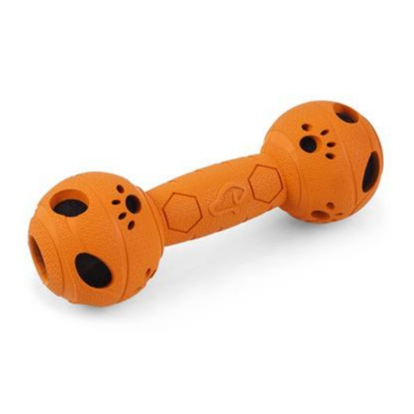 Rubber Squeaky Ball Dumbbell