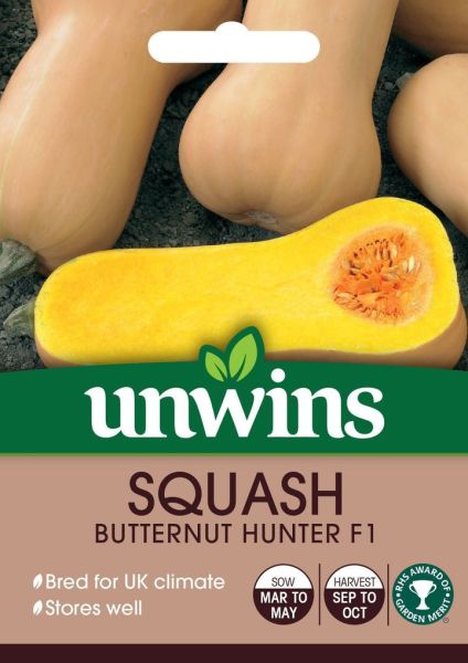 Unwins Squash (Butternut) Hunter F1 Seeds