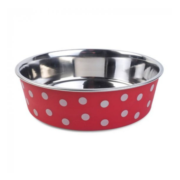 Bella Bowl Red Polka Large