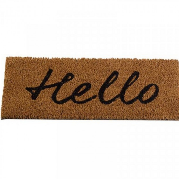 Hello Insert Coir Door Mat