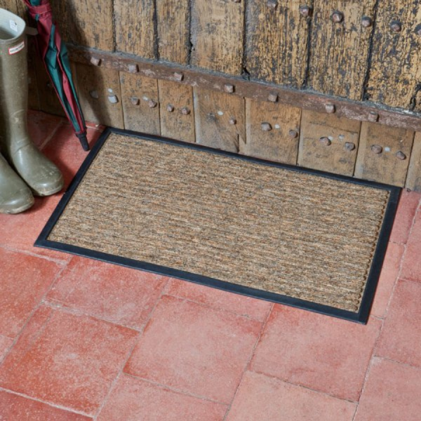 Opti-Mat Chestnut Striped Door Mat