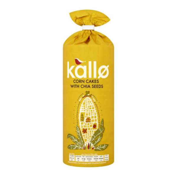 Kallo Corn Rice Cakes Chia Seeds