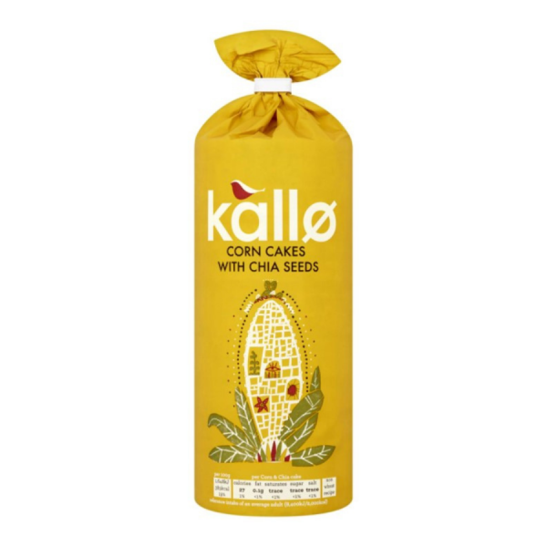 Kallo Corn Rice Cakes Chia Seeds