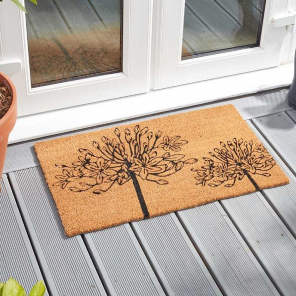 Lily of the Nile Coir Door Mat