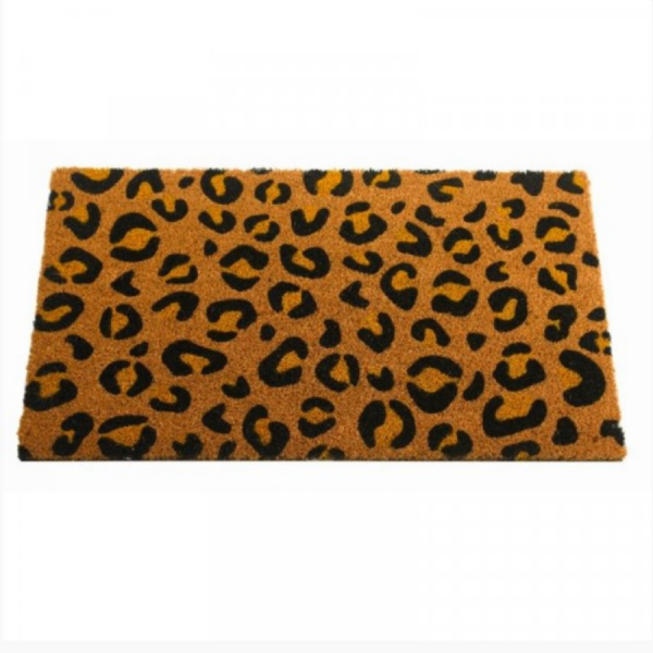 Leopard Coir Door Mat