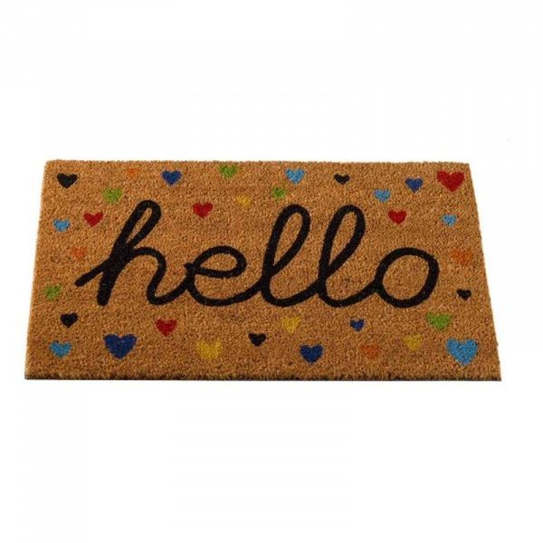 Hearty Hello Coir Door Mat