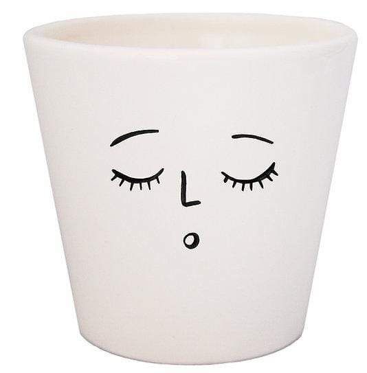 Face Planter Sleepy  Houseplant Pot