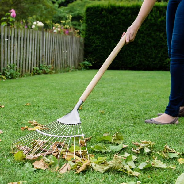 Kent & Stowe Stainless Steel Long Lawn and Leaf Rake
