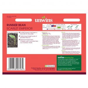 Unwins Runner Bean Scarlet Emperor Seeds