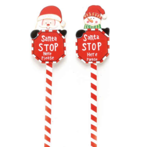 Santa Stop Here Signs