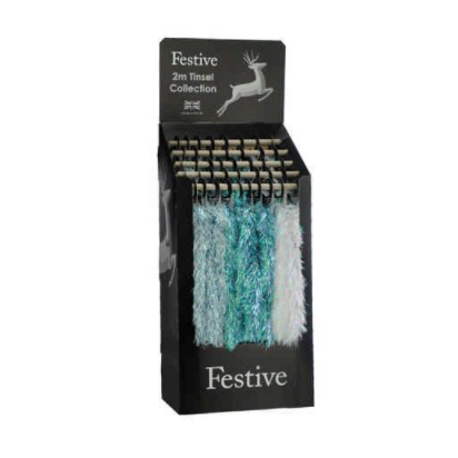 Downswept Tinsel - Assorted Blue