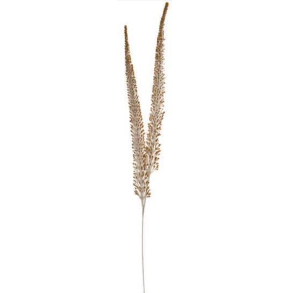 White/Gold Glitter Foxtail Spray