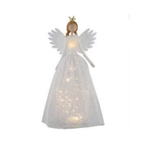 Battery operated top angel tree topper