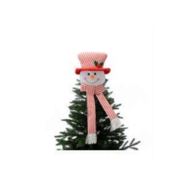 Red And White Snowman Tree Topper