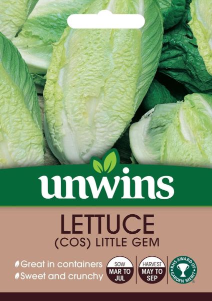 Unwins Lettuce (Cos) Little Gem - Seeds