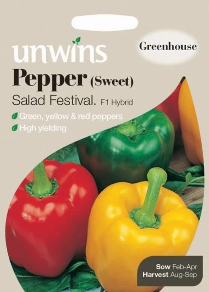 Unwins Pepper (Sweet) Salad Festival Seeds