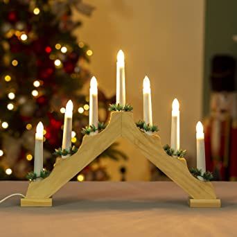 Christmas Wooden Candlebridge